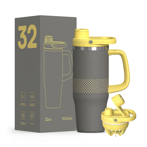 40 oz Bullet Tumbler with Quick-Open Lid