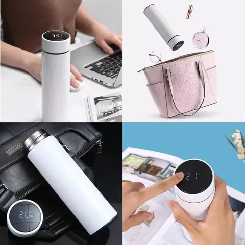 500 ml Temperature-Display Stainless Steel Thermos