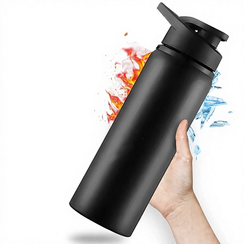 Straight-Drink Stainless Steel Bicycle Bottle