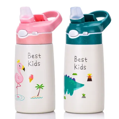 400 ml 316 Stainless Steel Children's Straw Bottle