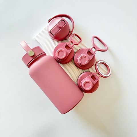 650/1000/1200 ml Multi-Cap Insulated Space Bottle